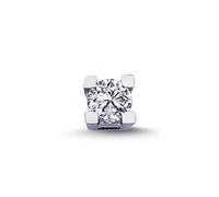 0,13 Carat Herren Diamant Solitär EinStein Ohrringe Ohrstecker 14 Karat Weißgold