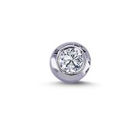 0,16 Carat Herren Diamant Solitär EinStein Ohrstecker 585'er Weißgold