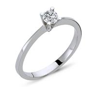0,23 Carat Diamant Solitär Meisterwerk 14 Karat Weißgold