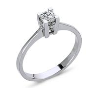 0,25 Carat Diamant Solitär Ring Meisterstück in 14 Karat Weißgold