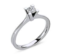 0,26 Carat Diamant Solitär Ring Antragsring 14 Karat Weißgold