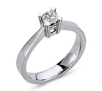 0,26 Carat Diamant Solitär Ring Antragsring 14 Karat Weißgold