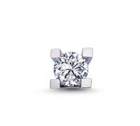 0,26 Carat Herren Diamant Solitär EinStein Ohrringe Ohrstecker 14 Karat Weißgold