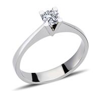 0,27 Carat Diamant Solitär Ring Meisterstück in 14 Karat Weißgold