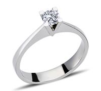 0,27 Carat Diamant Solitär Ring Meisterwerk 14 Karat Weißgold