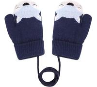 0-3 Jahre Baby Winter Handschuhe Kinder Gestrickte Fäustlinge Warme Fleece Gefütterte Handschuhe Fausthandschuh mit Schnur Outdoor Weich Winterhandschuhe Skihandschuhe Handwärmer für Jungen Mädchen