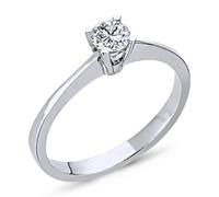 0,30 Carat Diamant Solitär Ring Antragsring 14 Karat Weißgold