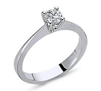 0,30 Carat Solitär Diamantring 14 Karat Weißgold