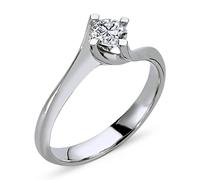 0,31 Carat Diamant Verlobungsring 14 Karat Weißgold