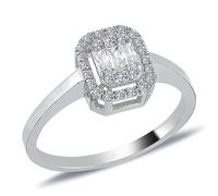 0,31 Carat Diamantring mit Diamanten in Baguette-Schliff