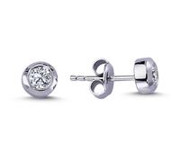 0,32 Carat Diamant Solitär Ohrringe 585/1000 Weißgold