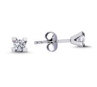 0,32 Carat Diamant Solitär Ohrringe 585`er Weißgold