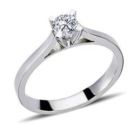 0,32 Carat Diamant Solitär Ring Meisterwerk in 14 Karat Weißgold
