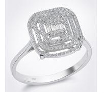0,32 Carat Diamantring mit Diamanten in Baguette-Schliff
