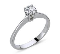 0,34 Carat Diamant Solitär Ring Meisterwerk 14 Karat Weißgold