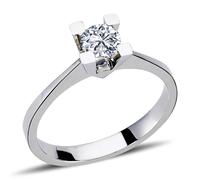 0,36 Carat Diamant Solitär Ring Antragsring 14 Karat Weißgold