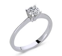 0,36 Carat Solitär Diamantring 14 Karat Weißgold