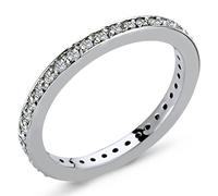 0,38 Carat Diamant rundum Memoire Ring 14 Karat Weißgold