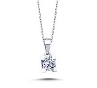 0,40 Carat Diamant Halskette 14 Karat Weißgold