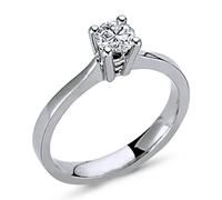0,40 Carat Diamant Solitär Ring Antragsring 14 Karat Weißgold