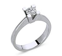 0,40 Carat Diamant Solitär Ring Meisterwerk 14 Karat Weißgold