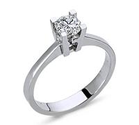 0,40 Carat Diamant Solitär Ring Meisterwerk in 14 Karat Weißgold