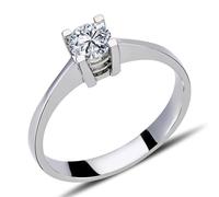0,40 Carat Solitär Diamant Ring Meisterwerk in 14 Karat Weißgold