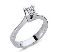 0,42 Carat Diamant Solitär Ring Meisterstück 14 Karat Weißgold