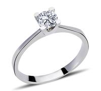 0,45 Carat Diamant Solitär Antragsring 14 Karat Weißgold