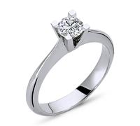 0,45 Carat Diamant Solitär Ring Meisterstück 14 Karat Weißgold