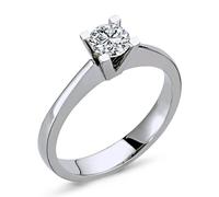 0,47 Carat Diamant Solitär Ring Meisterwerk in 14 Karat Weißgold