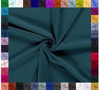 0,5m Baumwoll-Jersey uni 8% Elasthan Baumwollstoff elastisch Meterware Jersey-Stoff Oeko-Tex Kl 1