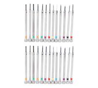 0,6 mm-2,0 mm 26 Stücke Neue Uhrmacher Schraubendreher Set Uhr Gläser Flache Klinge Sortiment Schlitz Flach Schrauben Dreher Set, Juweliere Uhr