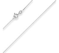 0,7mm Schlangenkette diamantiert Collier Halskette aus 375 Gold Weißgold 45cm