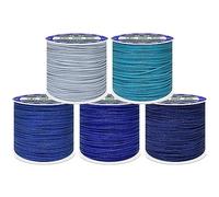 0,8 mm 45 m Nylonfaden Nylonschnur Gemischten farbigen Schnur für DIY Halskette Handwerk für perlen Schmuckherstellung Schnur Stretchfaden Draht Stoff String (Blau)