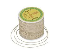 0,8 mm Nylonschnur für Perlenarbeiten, 91,4 m/Rolle, Makramee, chinesische Knotenschnur für DIY-Halsketten, Armbänder, Handwerk, Schmuckherstellung, BurlyWood