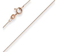 0,8mm Rund-Ankerkette Goldkette Collier Halskette aus 585 Gold Rotgold 45cm