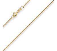 0,9mm Schlangenkette Goldkette Collier Halskette aus 585 Gold Gelbgold 40cm