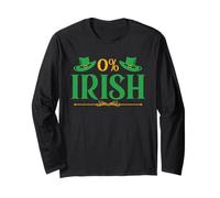 0% Irischer St. Patrick's Day Null Prozent Langarmshirt