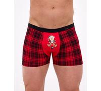 007/78 - Weihnachts-Boxershorts für Herren, 95 % Baumwolle, 5 % Elastan, verpackt in einer Box - Größe M