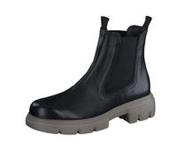 Paul Green Damen Chelsea-Boots, Frauen Chelsea Boots,Schlupfstiefel,hoch,Stiefel,Bootee,Booties,halbstiefel,Kurzstiefel,Schwarz (Black/Fango),40.5 EU / 7 UK