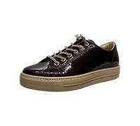 Paul Green Damen Sneaker 4081 Low-Top Leder Braun Wechselfußbett Orthopädische Einlagen 38