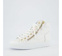 Paul Green Damen, Frauen High-Top Sneaker,Sportschuhe,Freizeitschuhe,Turnschuhe,Laufschuhe,schnürschuhe,high top Sneaker,Weiß (White/ORO),38 EU / 5 UK