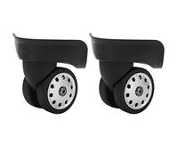 01 02 015 Koffer-Ersatzrollen, praktische verschleißfeste Koffer-Gepäckrollen Porös Langlebig für Reisetasche(Großes Schwarz)