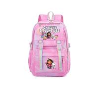 (01 Size 44x30x22cm)New Gabby Dollhouses School Backpack For Girls Kawaii Cartoon School Bag Cute Girls School Supplies Kids
