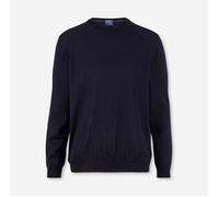 OLYMP Herren Pullover Rundhals Casual.Strick,Single Jersey,Regular fit,Marine 18,L