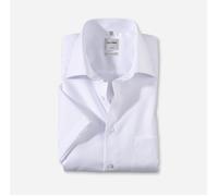 OLYMP Herren Businesshemd Kurzarm Luxor,Einfarbig,Comfort fit,New Kent,Weiss 00,44