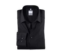 Businesshemd OLYMP "OLYMP Luxor, Comfort Fit, New Kent", Herren, Gr. 43, Normaler Arm, schwarz, 100% Baumwolle, Hemden (66528903-43) schwarz