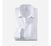 OLYMP Hemd Herren Comfort Fit Langarm Baumwolle weiß, 48