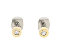 05083-04 Boccia Ohrstecker Titan Gold plattiert mit Brillanten